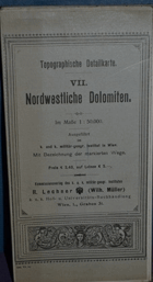 Topographische Detailkarten, VII, Nordwestliche Dolomiten, 1